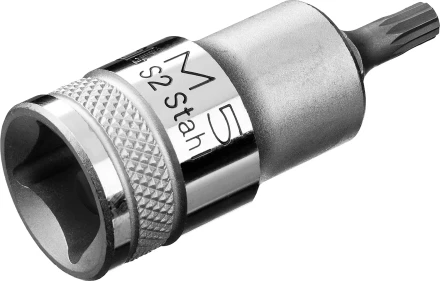 Торцовая бита-головка KRAFTOOL &quot;INDUSTRIE QUALITAT&quot;, материал S2, SPLINE, сатинированная, 1/2&quot;, M5 27911-05_z01 купить в Тюмени