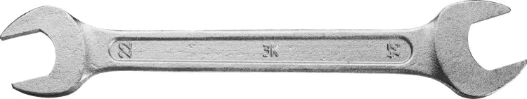 Ключ рожковый гаечный ЗУБР "СТАНДАРТ", оцинкованный, 22х24мм 27115-22-24 купить в Тюмени