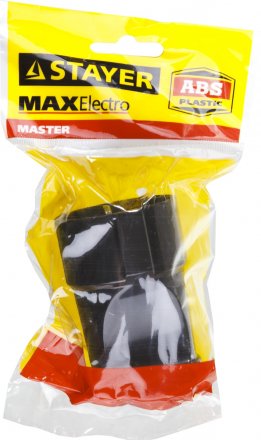 Розетка MAXElectro электрическая, 16А/220В, с заземлением, черная, STAYER 55180-B купить в Тюмени