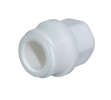 Пробка с резьбой PP-R НР 20 х 1/2 белая (100/1500) 45580 купить в Тюмени