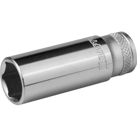 Торцовая головка KRAFTOOL "INDUSTRIE QUALITAT", удлиненная, Cr-V, FLANK, хромосатинированная, 1/4", 13 мм 27817-13_z01 купить в Тюмени