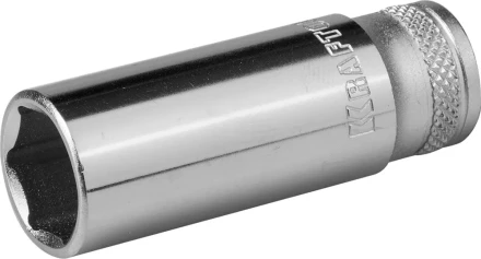 Торцовая головка KRAFTOOL "INDUSTRIE QUALITAT", удлиненная, Cr-V, FLANK, хромосатинированная, 1/4", 13 мм 27817-13_z01 купить в Тюмени