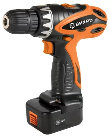 Дрель-шуруповерт аккумуляторная ВИХРЬ ДА-12-2к купить в Тюмени