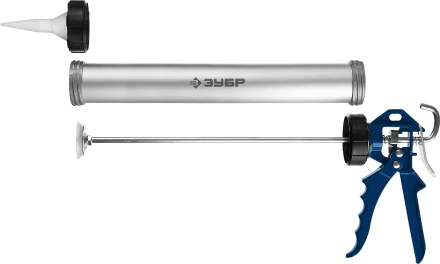 Пистолет для герметика ЗУБР &quot;ПРОФЕССИОНАЛ&quot;, закрытый, алюминиевый корпус, 600мл 06633-60 купить в Тюмени