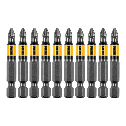 Бита PH2х50, сталь S2, цилиндр., 10 шт. Е 6,3 Denzel 11641 купить в Тюмени