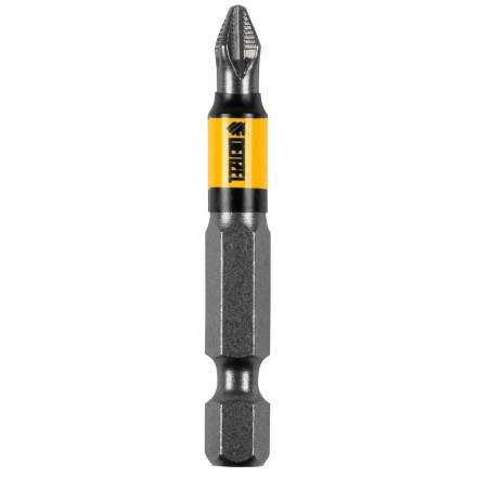 Бита PH2х50, сталь S2, цилиндр., 10 шт. Е 6,3 Denzel 11641 купить в Тюмени