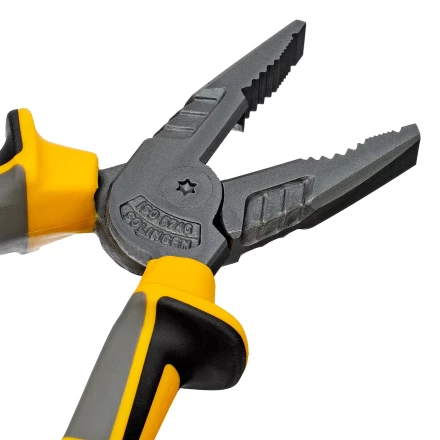 Плоскогубцы комбинированные 205 мм Denzel 17082, трехкомпонентные рукоятки купить в Тюмени