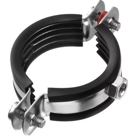 Хомут трубный с гайкой, оцинкованный, 1 1/2&quot;, 8шт, ЗУБР Мастер 37850-47-52 37850-47-52 купить в Тюмени