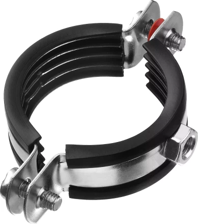 Хомут трубный с гайкой, оцинкованный, 1 1/2&quot;, 8шт, ЗУБР Мастер 37850-47-52 37850-47-52 купить в Тюмени