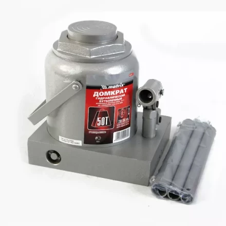 Домкрат гидравлический бутылочный 50 т h подъема 236–356 мм  MATRIX MASTER 50737 купить в Тюмени