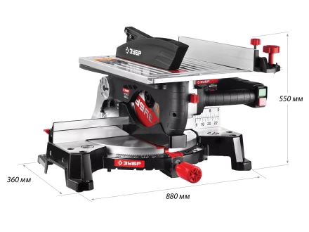 Пила торцовочная комбинированная 2 в 1 ЗПТК-255-1800 серия МАСТЕР купить в Тюмени