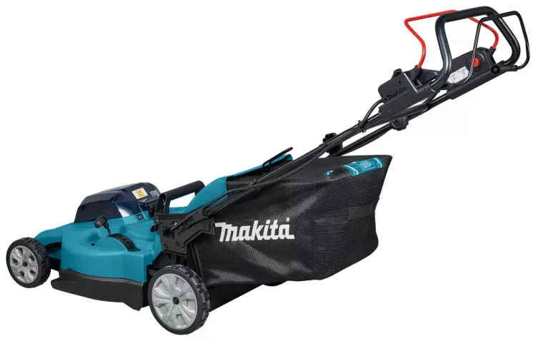 Аккумуляторная газонокосилка самоходная 53см, 2х18V Makita DLM539CT2 (2*5 Ач, ЗУ) купить в Тюмени