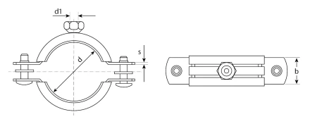 Хомуты трубные с гайкой карточка серия МАСТЕР купить в Тюмени