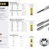 Метчик STAYER "MASTER" одинарный, для сквозных отверстий, сталь 9ХС, М5х0,8 28020-05-0.8 купить в Тюмени