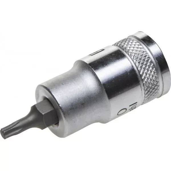 Торцовая бита-головка KRAFTOOL "INDUSTRIE QUALITAT", материал S2, TORX, сатинированная, 1/2", Т20 27905-20_z01 купить в Тюмени