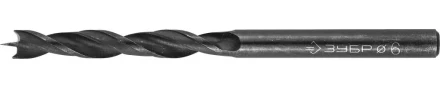 ЗУБР. Сверло спиральное по дереву с М-образной заточкой, сталь 65Г, 6х90мм 29421-090-06 купить в Тюмени