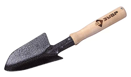 Совок ЗУБР садовый широкий с деревянной ручкой 4-39603 купить в Тюмени