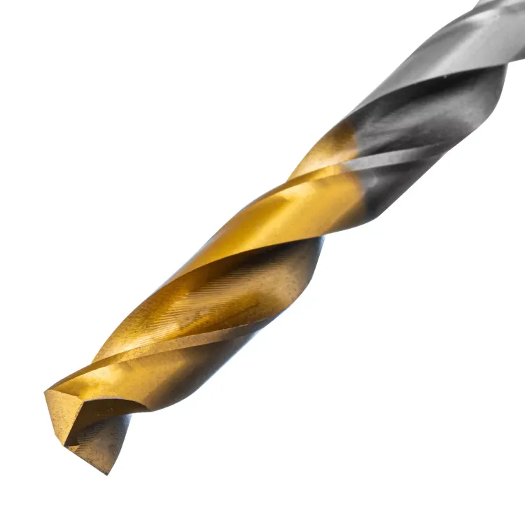 Сверло спиральное по металлу Denzel 8 x 117 мм, Р6М5, Golden Tip, 718239 купить в Тюмени
