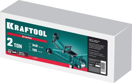 Домкрат подкатной гидравлический KRAFTOOL INDUSTRIE 43453-2 купить в Тюмени