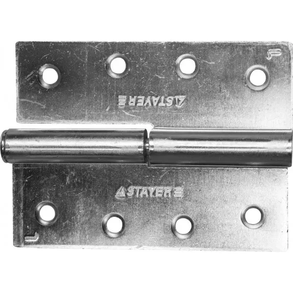 Петля дверная STAYER "MASTER" разъемная, цвет белый цинк, левая, 100мм 37613-100-1L купить в Тюмени