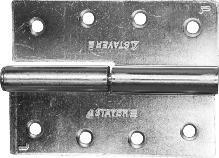 Петля дверная STAYER "MASTER" разъемная, цвет белый цинк, левая, 100мм 37613-100-1L купить в Тюмени