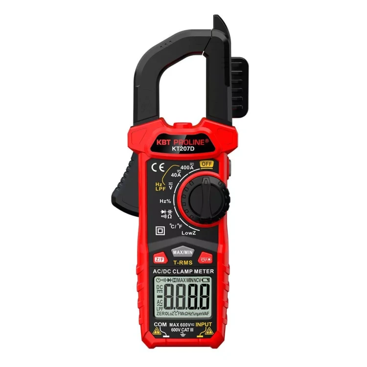 Токовые клещи цифровые КВТ KT 207D с True RMS (91920) купить в Тюмени