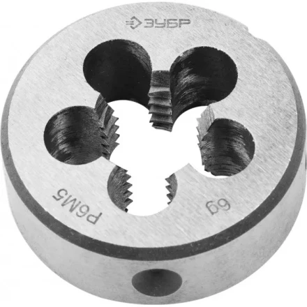 Плашка ЗУБР &quot;ЭКСПЕРТ&quot; круглая машинно-ручная для нарезания метрической резьбы, мелкий шаг, М14 x 1,25 4-28023-14-1.25 купить в Тюмени