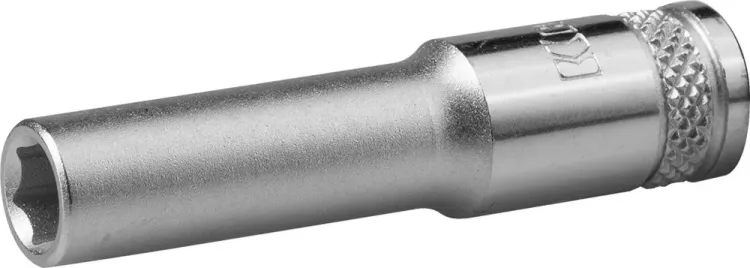 Торцовая головка KRAFTOOL "INDUSTRIE QUALITAT", удлиненная, Cr-V, FLANK, хромосатинированная, 1/4", 7 мм 27817-07_z01 купить в Тюмени