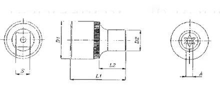Торцевая головка 3/8&quot;DR внешний TORX Е-20 S06H320  Jonnesway 49709 купить в Тюмени