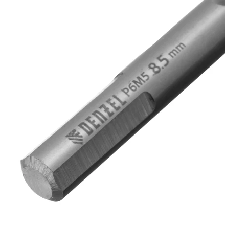 Сверло спиральное по металлу Denzel 8,5 x 117 мм, Р6М5, Golden Tip, 718240 купить в Тюмени