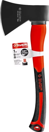 Топор ЗУБР &quot;МАСТЕР&quot; кованый с двухкомпонентной стеклопластиковой рукояткой, 1,0кг 2061-10 купить в Тюмени