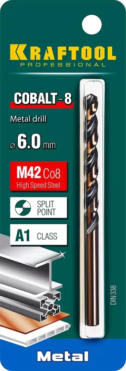 Сверла по металлу HSS-Co 29656-6 купить в Тюмени