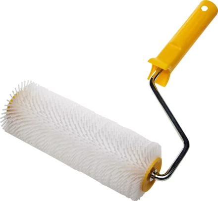 Валик игольчатый STAYER для наливных полов в сборе, пластмассовые иглы, бюгель 8мм, 75х200мм 03951-20 купить в Тюмени