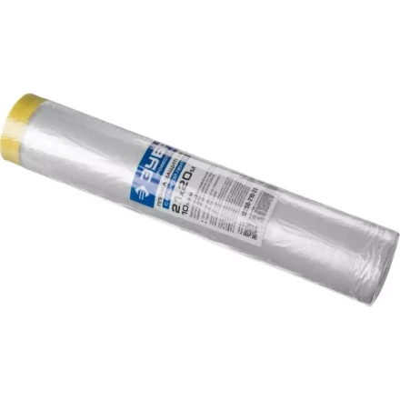 Пленка ЗУБР &quot;ПРОФЕССИОНАЛ&quot; защитная с клейкой лентой, HDPE, 10мкм, 2,1х20м 12250-210-20 купить в Тюмени