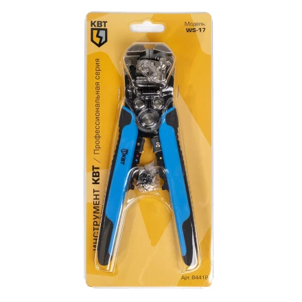 Автоматический многофункциональный стриппер КВТ WS-17 для снятия изоляции с проводов 0.05–10 мм(84418) купить в Тюмени