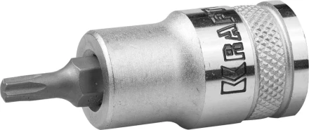 Торцовая бита-головка KRAFTOOL &quot;INDUSTRIE QUALITAT&quot;, материал S2, TORX, сатинированная, 1/2&quot;, Т25 27905-25_z01 купить в Тюмени
