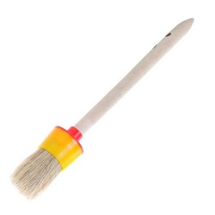 Кисть круглая № 2 (20 мм), натуральная щетина, деревянная ручка  Sparta 820725 купить в Тюмени