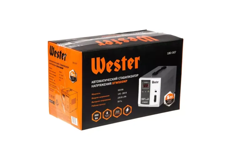 Стабилизатор напряжения WESTER STW500NP купить в Тюмени