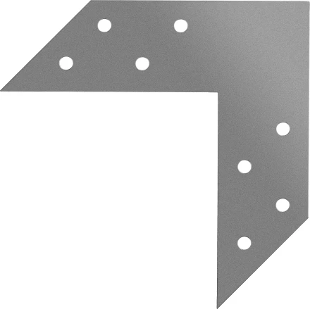 ЗУБР УС-2.0, 120 x 120 x 35 x 2 мм, угловой соединитель (31044-120) купить в Тюмени