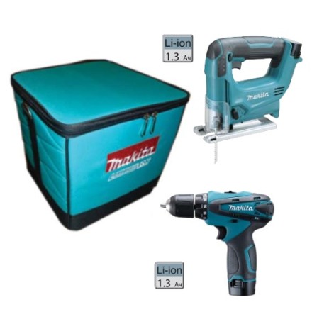 Набор Makita DK 1475X3 + Дрель DF330DZ + Лобзик JV100DZ купить в Тюмени