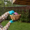 Кашпо подвесное с декором, с кокосовой корзиной, диаметр, 30 см Palisad 690108 купить в Тюмени