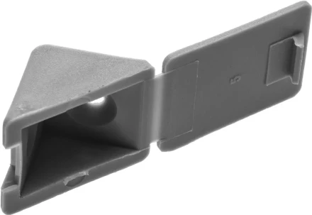 Уголок мебельный ЗУБР с шурупом, цвет св-серый, 4,0x15мм, ТФ6, 4шт 4-308256-6 купить в Тюмени