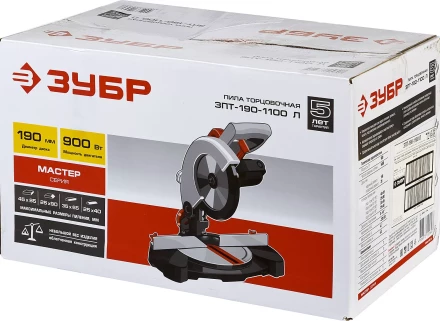 Пила торцовочная с облегченной конструкцией ЗПТ-190-1100 Л серия МАСТЕР купить в Тюмени