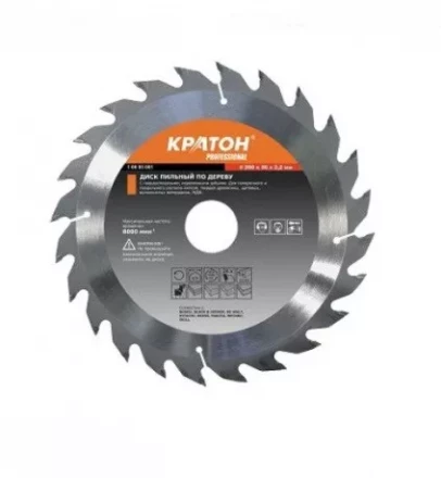Диск пильный по дереву Кратон PROFESSIONAL 250 х 32 х 2,9 мм 40Т 1 06 03 036 купить в Тюмени
