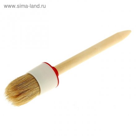 Кисть круглая №12 (45 мм), натуральная щетина, деревянная ручка  Sparta 820825 купить в Тюмени