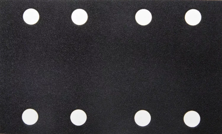 Лист шлиф. универс. URAGAN "Оптимал. для тверд. пород дерева" 8 отв. по линии, на липучке, для ПШМ, P120, 80х133мм, 50шт 907-22111-120-50 купить в Тюмени
