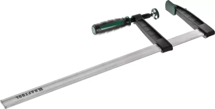 Струбцина, KRAFTOOL 32011-120-500, тип &quot;F&quot;, DIN 5117, двухкомпонентная ручка, 120х500мм 32011-120-500 купить в Тюмени