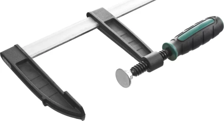 Струбцина, KRAFTOOL 32011-120-500, тип &quot;F&quot;, DIN 5117, двухкомпонентная ручка, 120х500мм 32011-120-500 купить в Тюмени