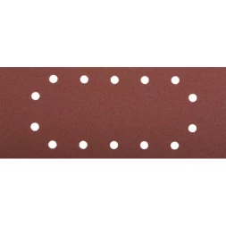 Лист шлифовальный ЗУБР "МАСТЕР", 14 отверстий, для ПШМ на зажимах, Р100, 115х280мм, 5шт 35594-100