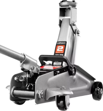 Домкрат гидравлический подкатной, 2т, 130-315мм, в кейсе, MIRAX 43252-2-K 43252-2-K купить в Тюмени